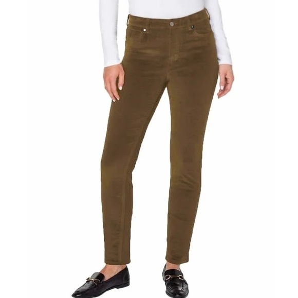 Well Worn brand: High Rise, Soft Corduroy Skinny Pants, Brown Size 6 (W28), NWT - Picture 1 of 14